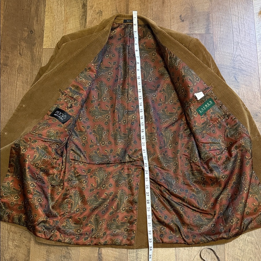 Lauren Ralph Lauren Tan Corduroy Blazer - Picture 5 of 15
